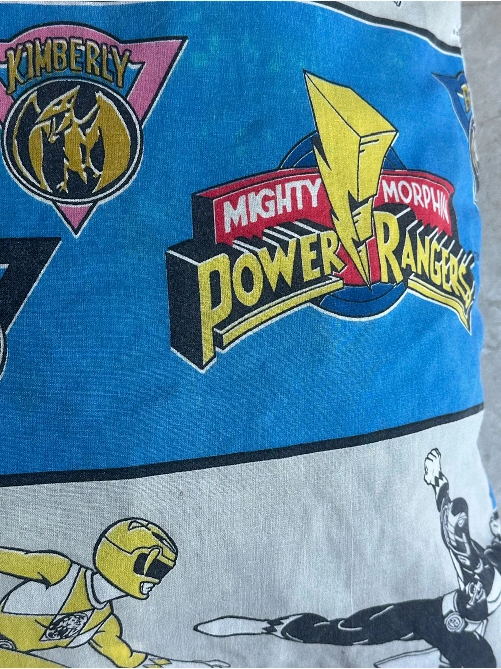 1994 Power Rangers Vintage Pillow 20x22